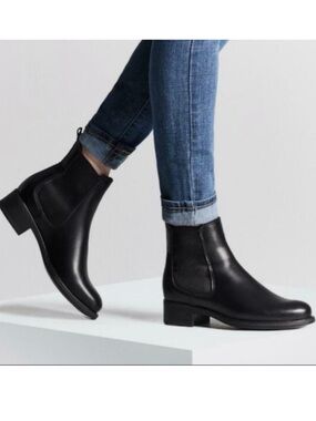 La Canadienne Chelsea Boots black leather 7.5